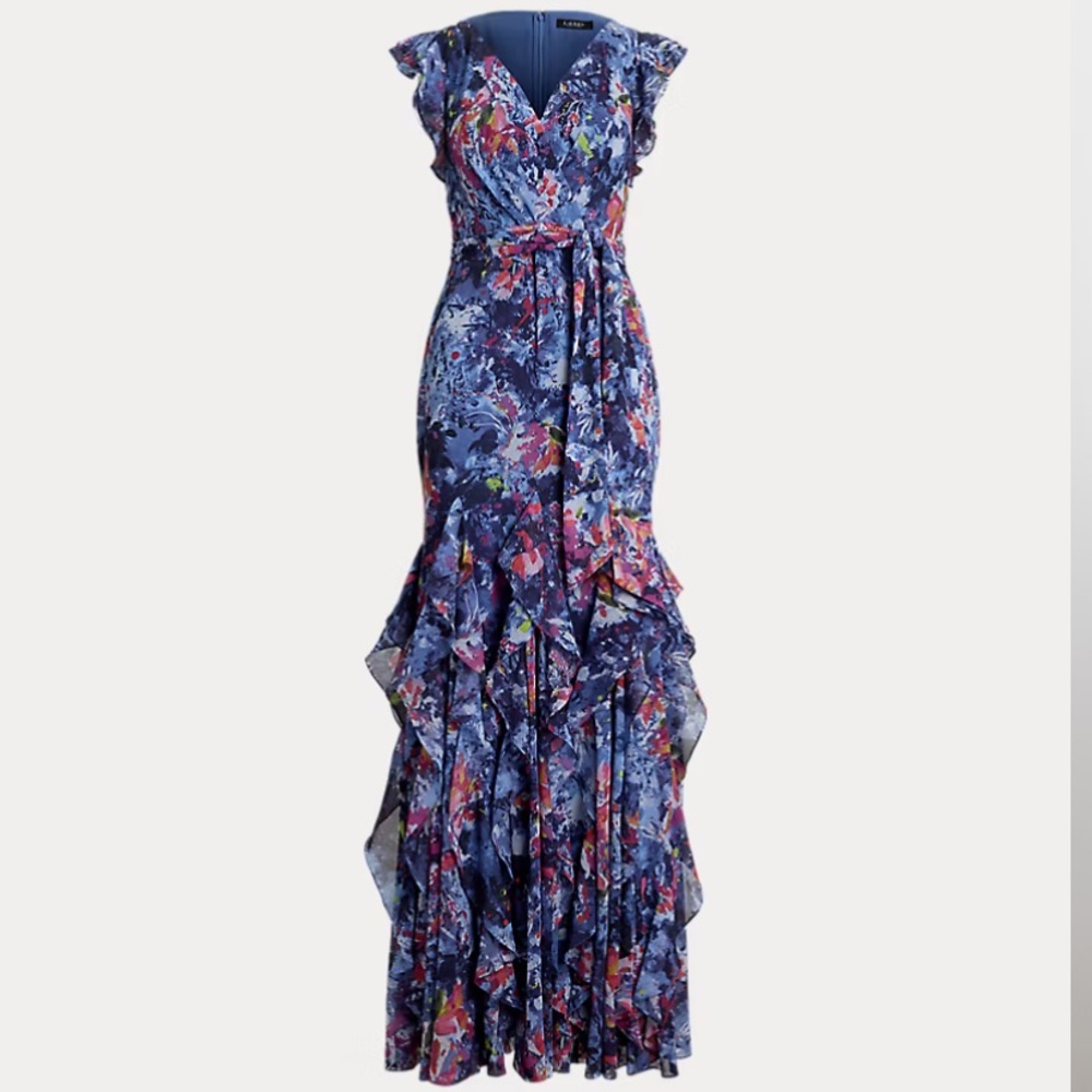 Lauren Ralph Lauren Multicolor Floral Maxi Dress
